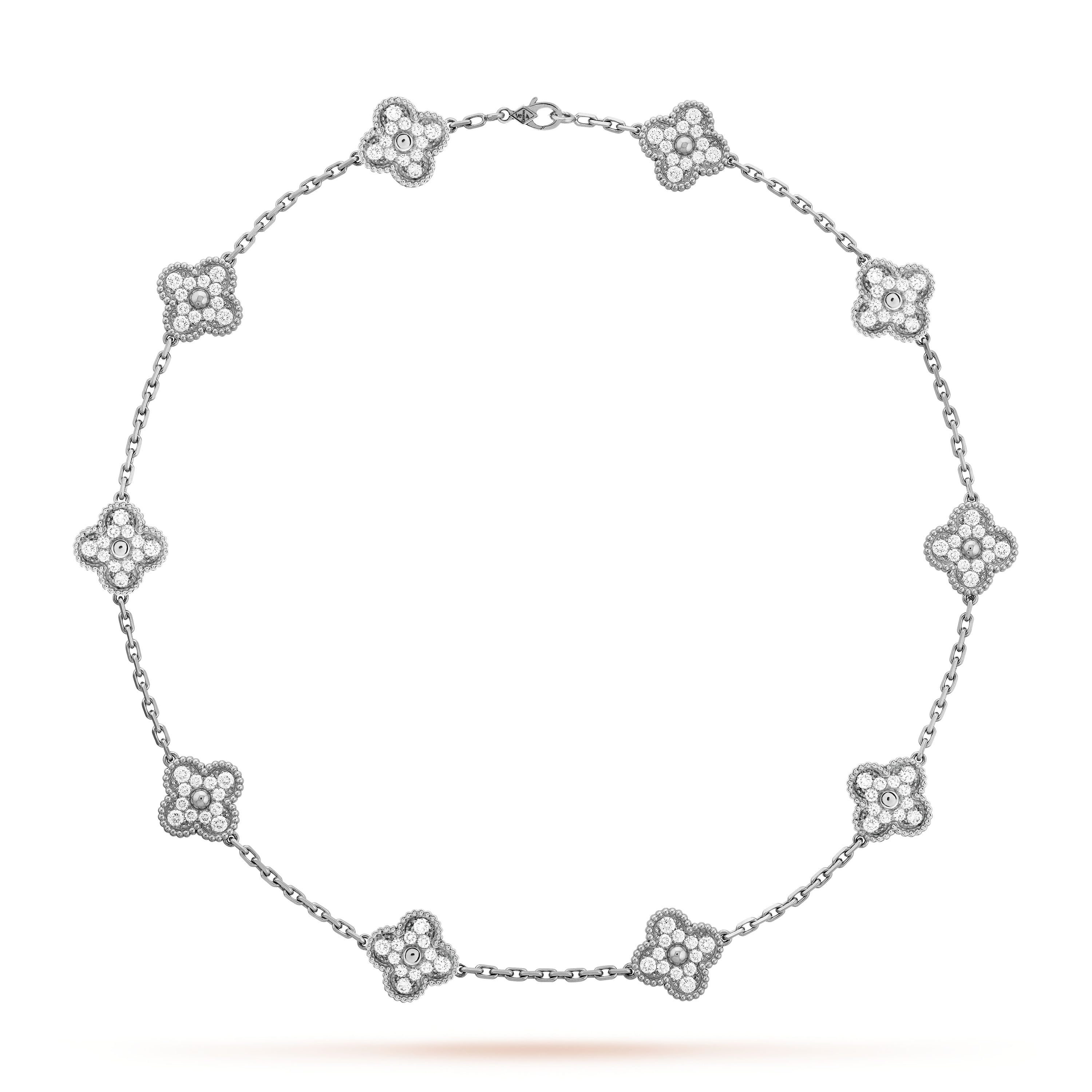 CLOVER-CHAIN 10 MOTIFS - SILVER