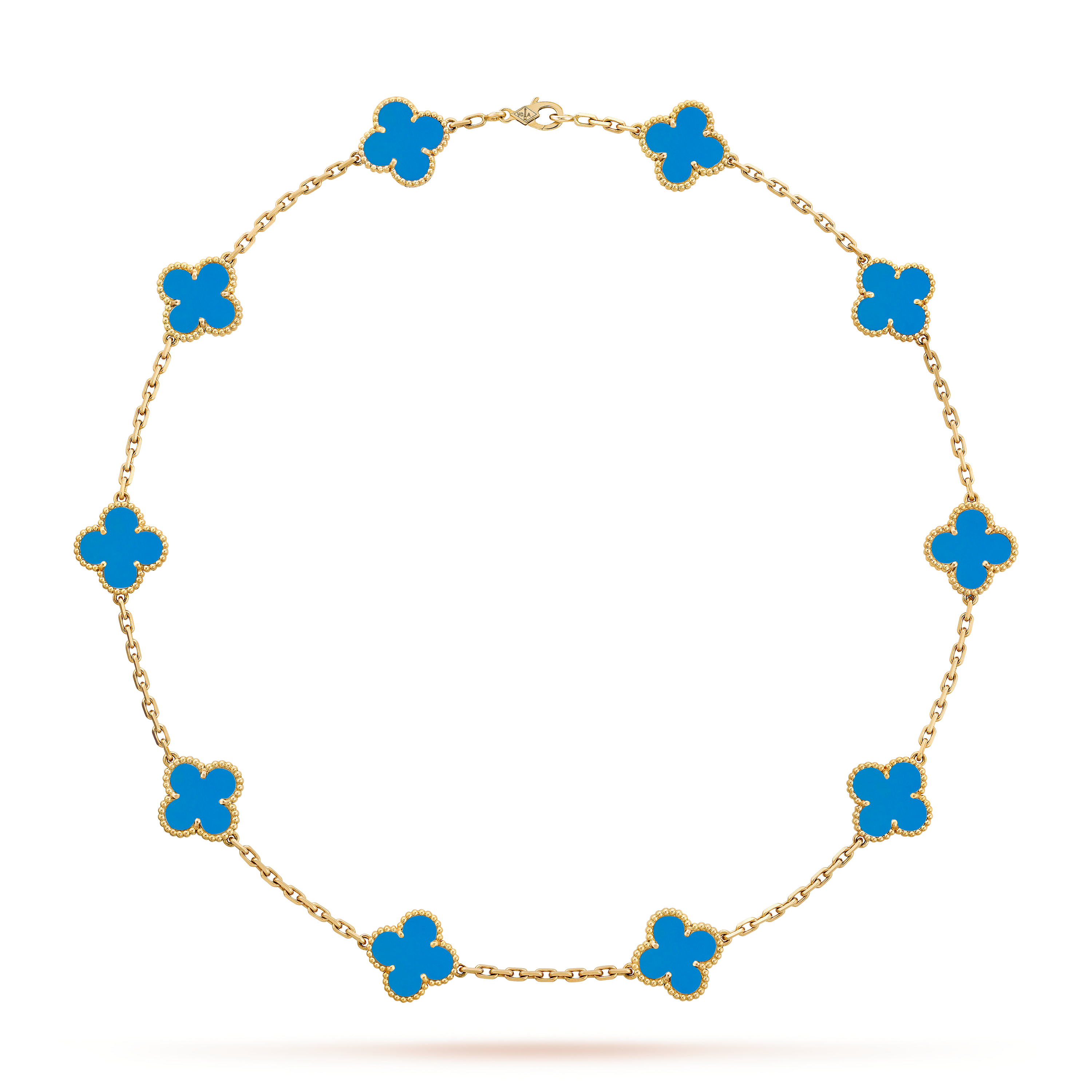 CLOVER-CHAIN 10 MOTIFS - BLUE