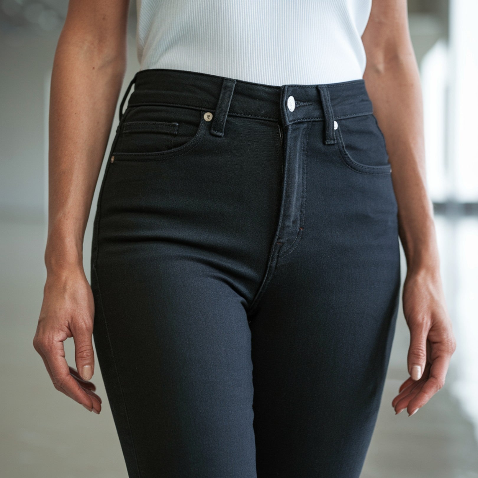 HIGH-WAISTED SCULPTING JEANS