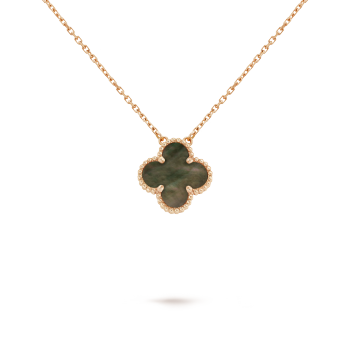 CLOVER NECKLACE - BROWN