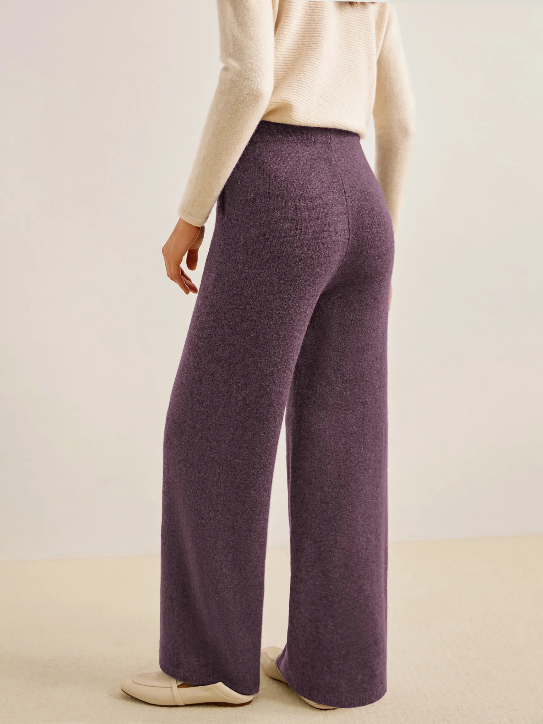 100% CASHMERE COMFORT FLUID SWEATPANTS ADRIENNE