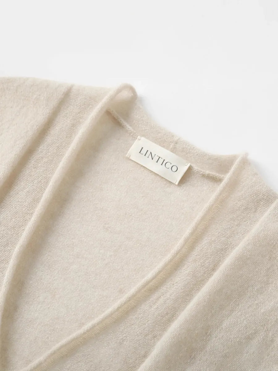 100% CASHMERE LIGHTWEIGHT V-NECK SWEATER