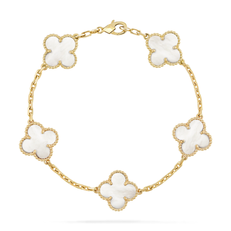 CLOVER BRACELET - WHITE GOLD